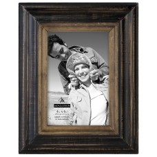 Charlton Home Wannamaker Two Tone Walnut Picture Frame CHRL2644